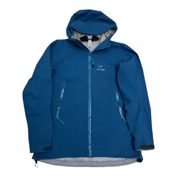 ARCTERYX GORETEX Zeta AR Waterproof Teal Luxury Windbreaker Jacket Womens XL - Picture 2 of 8